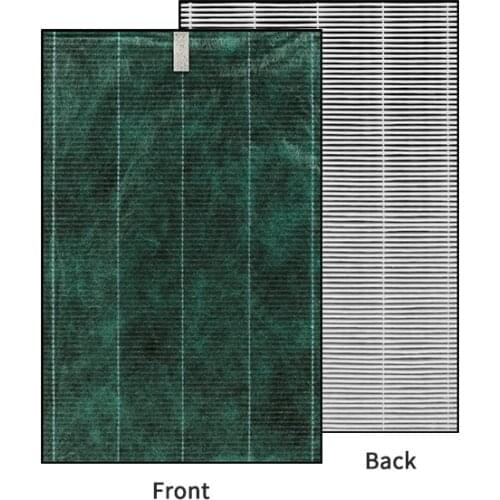 Air Purifier Parts For Sharp KC-840E Air Purifier HEPA Filter 372*235*32MM / Activated carbon filter 372*235*10MM For FZ-C70HFE