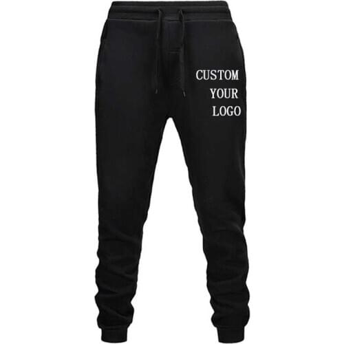 Custom Printed Your Logo Women Men Sweatpants Trousers Casual Thick Sweatpants Men Joggers Autumn Winter Brand Tracksuit Pants