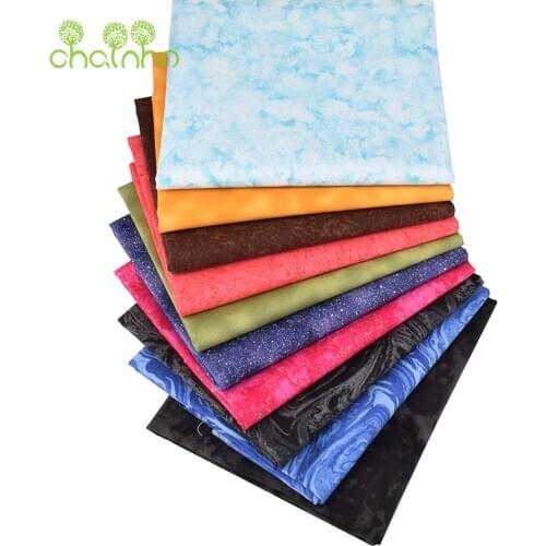 10 Pcs/Lot,Plain Cotton Fabric,Halo Dyed Colour Series,Patchwork Cloth Of Handmade DIY Quilting&Sewing Crafts,Bag Material