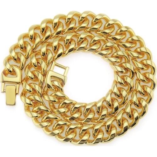 2021 Xuanpai Fashion Personality Domineering Thick Chain Night Bar Personality Rap Hip Hop Jewelry Cuba Necklace Accessories