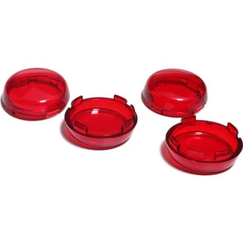 4Pcs For Turn Signal Light Indicator Lens Cover For Sportster 1200 Touring Dyna Softail Fatboy Electra Road K