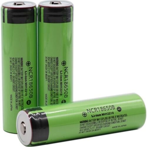 New 18650 Battery NCR18650B 3.7V 3400mah Lithium Rechargeable Battery with Pointed Full Capacity For Flashlight Laptop (NO PCB)