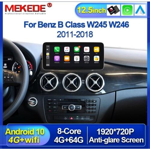 Wireless Carplay 8 Core 4+64G For Mercedes Benz B Class W245 W246 2011 - 2018 Car Multimedia Player GPS Navigation WIFI 4G Lte