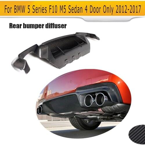 Carbon fiber Car rear bumper lip Spoiler diffuser For BMW F10 M5 sedan 2012 - 2017