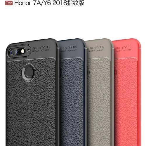 Cases on Honor 7A Pro for Fundas Case on Huawei Honor 7A Pro Y6 2018 Prime Case Cover Carbon Fiber Fundas Coque Etui Phone Shell