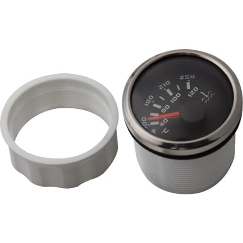2" 52MM Water Temperature Gauge NMEA 2000 TEMP GAUGE 2Inch Water Temp Gauge 40~120 Celsius for Marine Boat Car Black