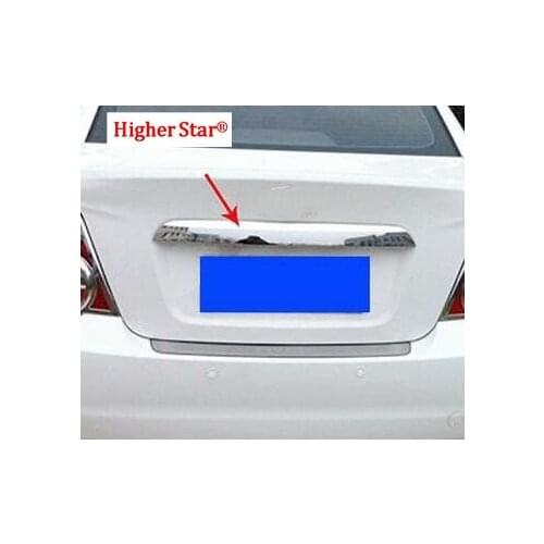 Higher star ABS chrome car rear trunk decoration strip, decorative bar for CHEVROLET Aveo/Sonic SEDAN/HATCHBACK 2011-2013