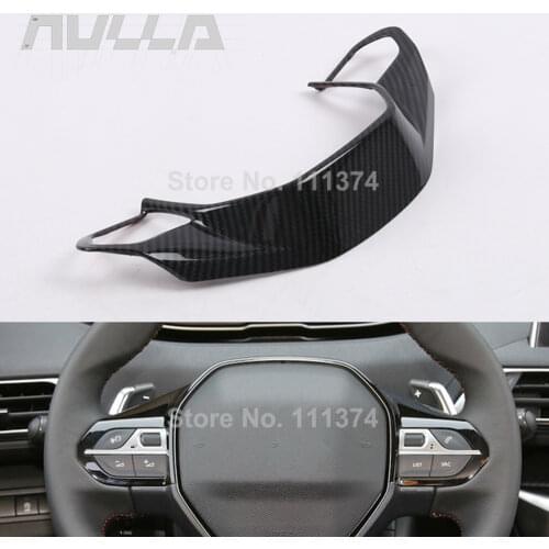 Steering Wheel Trim Chrome Cover For Peugeot 3008 5008 GT 2018 2019 2020 Accssories Styling Decoration