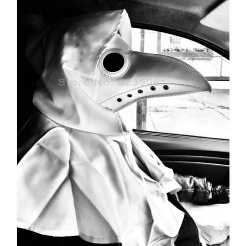 Halloween Carnival Cosplay Costume Medieval Retro Gothic Steampunk Crow Reaper Bird Plague Doctor Mask Party Stage Property