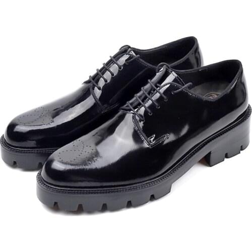 New Spring Black Casual Shoes Man Loafers Genuine Leather Goodyear Round Toe Party Dress Shoes Fashion hollow carving