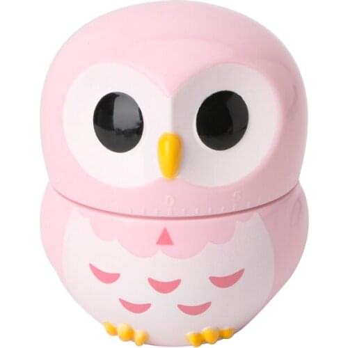 Cute Owlet Mechanical Kitchen Timer 60 Minute 1 Hour Cooking Baking Tool Gift