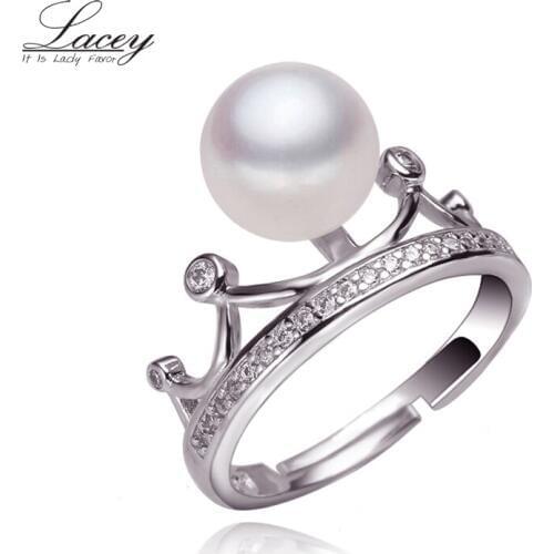 Real natural fresh water pearl rings for women silver 925,fashion mother pearl jewelry ring drop shipping girl birthday gifts