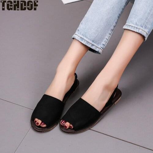 New Women Sandals Plus Size 35-43 Flat Shoes Woman Ankle Strap Summer For Beach Chaussures Femme Casual White Gladiator