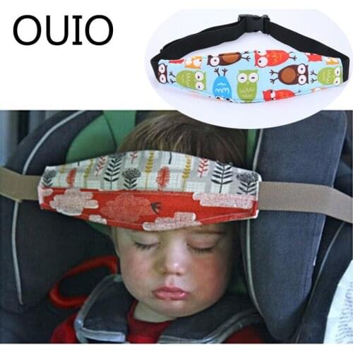 OUIO Baby Car Seat Headrest Sleeping Head Support Pad For Nissan Qashqai Juke Mini Cooper Subaru Hyundai Solaris I30 Volvo V70