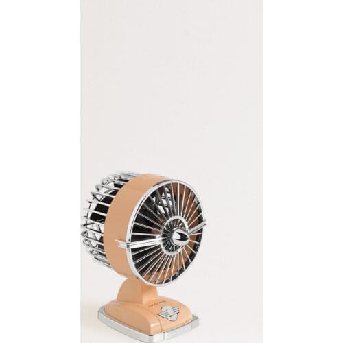 CREATE-RETRO JET MINI, Fan Multi Colors USB Table Plug Portable Powered Silent Aroma Diffuser Double Motor Double Leaf 2 Speeds