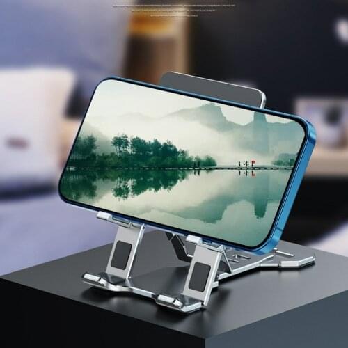 Aluminum Alloy Mobile Phone Holder Multi-function Elevated Frame Portable Foldable Support Collapsible Holder