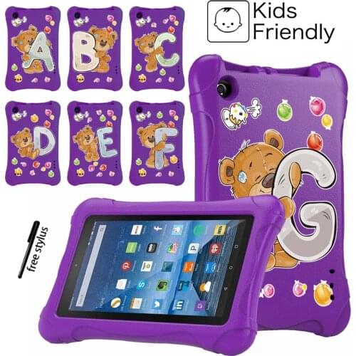Anti-fall EVA Tablet Case for Amazon Fire 7 (5th Gen 2015)/(7th Gen 2017)/(9th Gen 2019) 7 Inch Anti-slip Kids Safe Tablet Case