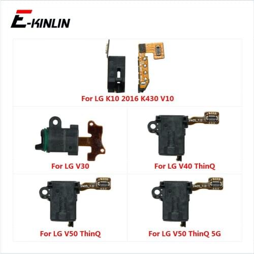 Ear Earphone Jack Audio Flex Cable For LG V10 V20 V30 V50 ThinQ 5G K10 2016 K430 Headphone Port Connector Repair Parts