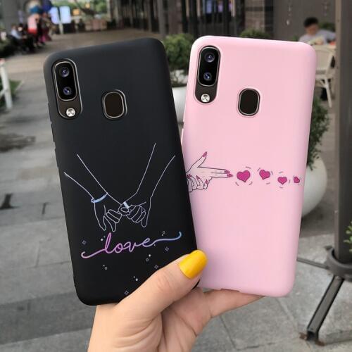For Cover Samsung A30 A305F Case A20 A205F Cute Painted Silicone Case For Samsung Galaxy A 20 30 A20 A30 Fundas Capa Case Bumper