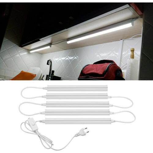 10W 6W T5 led tube set LED Light For Kitchen Under Cabinet Lighting Indoor Lamps 29 57cm bulb 220V -240V With EU Plug US Plug