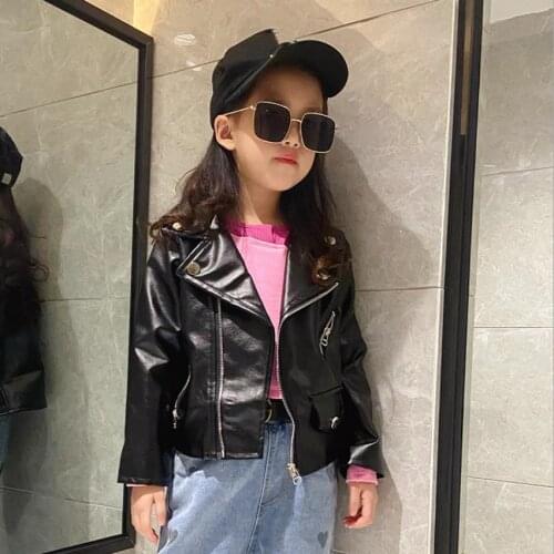 VNXIFM Leather Jackets For Girls