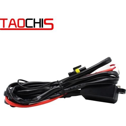 TAOCHIS 12V/24V H4 9003 waterproof wiring harness for HID Headlight blubs Xenon HID Conversion Kit PVC Material