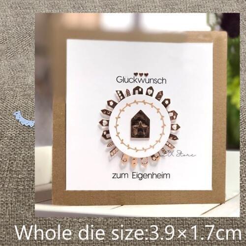 New Design Craft Metal Cutting Die die cuts house edge decoration scrapbook Album Paper Card Craft Embossing die cuts