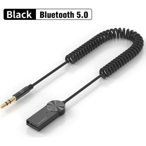 1pc Aux Bluetooth Adapter Dongle Cable For Car 3.5mm Jack Aux Bluetooth 5.0 Receiver Speaker Audio Music Transmitter