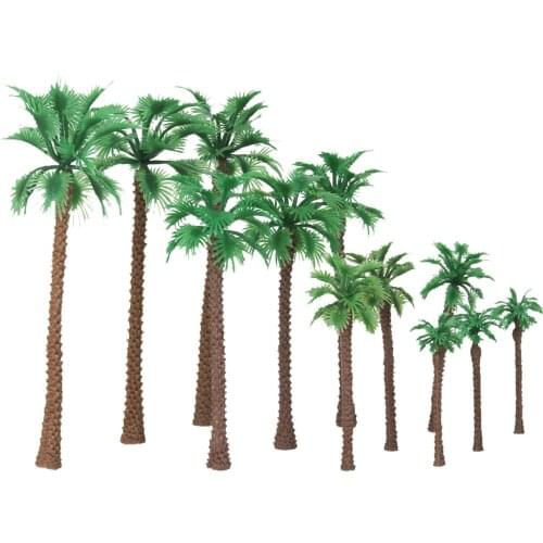 12 Pieces Mixed Model Palms HO N Z for Handicrafts, War Games