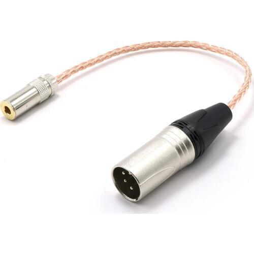 4Pin Balanced XLR Male to 4.4mm Balanced Female Audio Adapter Cable,cable for headphones，cable for cable balanced