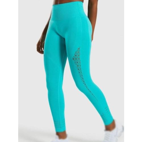 Leggings For Fitness Yoga Pants Seamless Women Leggings Fitness Breathable Women Solid Push Up Sportwear High Waist Leggings