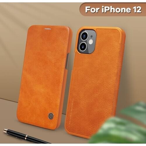 For iPhone 12 case 5.4'' NILLKIN Vintage Flip Cover wallet PU leather PC back cover for iPhone 12 Pro 12 Pro Max case 6.1/6.7