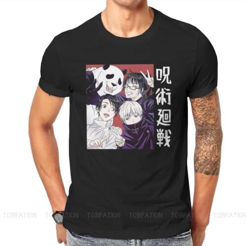 Jujutsu Kaisen Anime Toge Inumaki Maki Zenin Panda Yuta Okkotsu Tshirt Top Graphic Men Summer Mens Tops Cotton Harajuku T Shirt