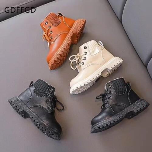 GDFFGD Children's Leather Shoes