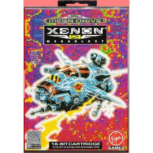 Xenon 2 mega blast 16 Bit MD Game card with Retail Box For Sega Genesis & Mega Drive