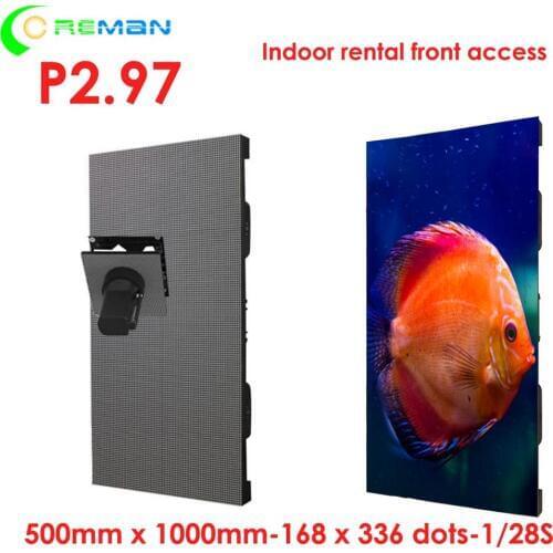 Spanish 2.9mm 3mm led video wall for dj exhibition stage wedding festival , front maintain front install led panel