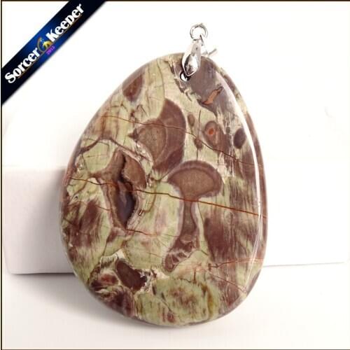 Fashion Real Mens Pendant Green Old KAMBABA Natural Stone Beads For Jewelry Making DIY Polar Jades Necklace Material WS664