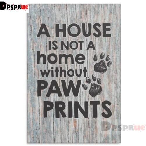 Dpsprue Full Square/Round Drill 5D DIY Diamond Painting "Text" Diamond Embroidery Cross Stitch 3D Decor Gift DF114