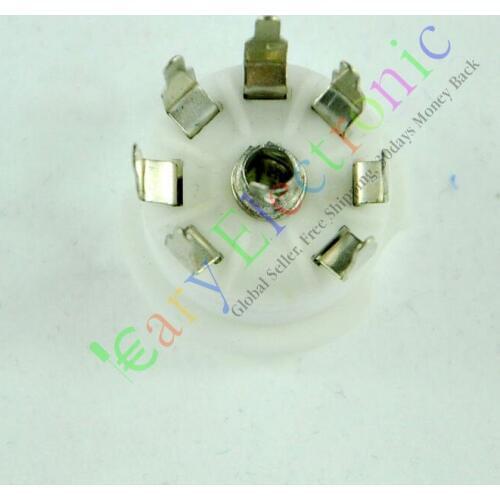 Wholesale and retail 4pcs MINI 7pin PCB Ceramic vacuum tube sockets valve base 12AE6 6AT6 12AV6 audio free shipping