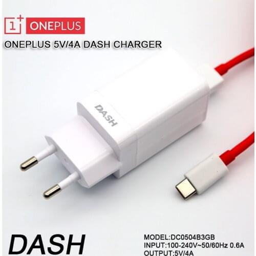 Original Oneplus 20W Dash Charger 5V4A Adapter 4A Type C USB Cable for One Plus 1 + 3 3T 5T 5T 6T OPPO True Me Live Smartphones