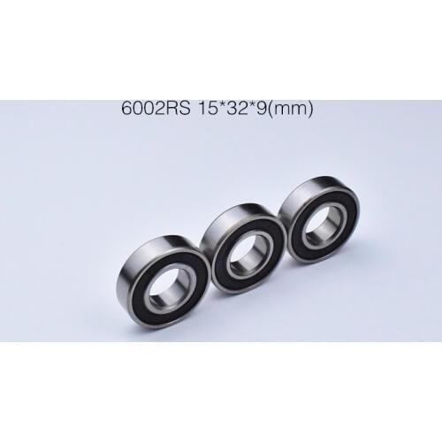 6002RS 15*32*9mm 10PieceS bearing metal sealing bearings 6002 6002RS chrome steel deep groove bearing