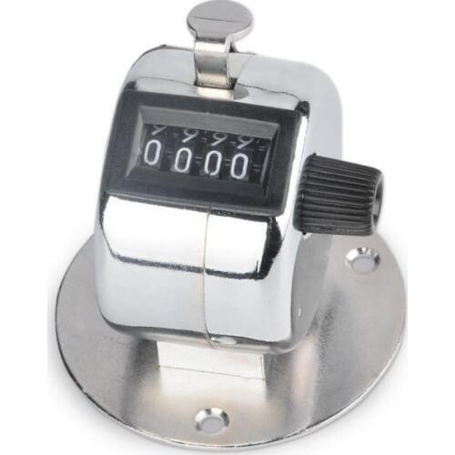 Free Shipping+Wholesale 4 Digit Number Clicker Golf Hand Held Tally Counter With Plastic Base,60pcs/lot SN1632