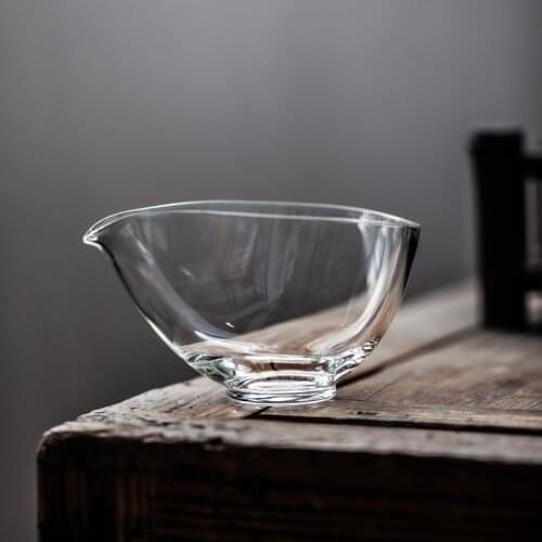 Glass Fair Cup Thick Tea Pitcher Tea Pot Large Heat-Resistant Simple Transparent Fair Mug Kung Fu Tea Set Tea Infuser Water Cup