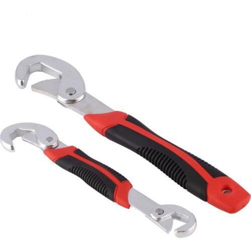Hot Sale 2pcs 9-32MM Multi-Function Spanner Universal Adjustable Snap& Grip Wrench Set For Nuts and Bolts of All Shapes