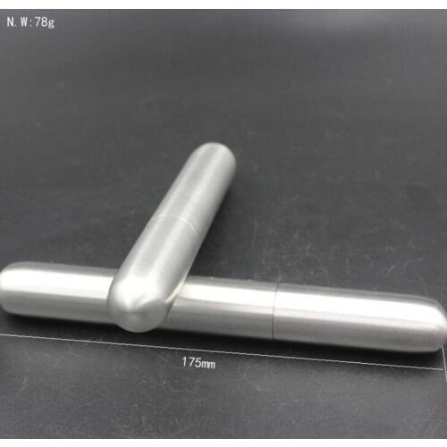 Top Grade Exquisite Thicken Stainless Steel Cigar Tube Box Tubular Cigarettes Holder Portable Smoking Accessories Cigar Gadgets