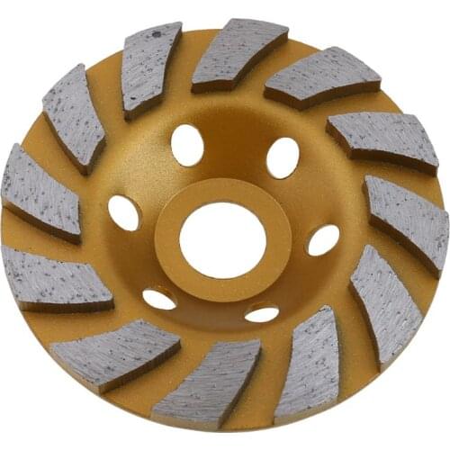 High Quality 4" Diamond Segment Grinding Wheel Grinder Cup Concrete Stone Cut Grinding Disc