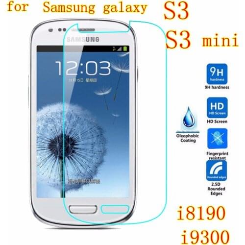 9H Tempered glass FOR Samsung Galaxy S3 S 3 i8190 S III S3 mini case I8190N I9300 Neo i9301 screen protector film FOR Samsung