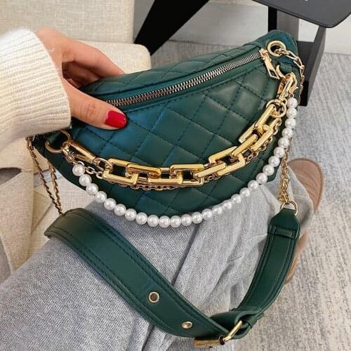 Famous Brand Famous Plaid Quilted Womens Shoulder Bag Fashion Chain Handbag Small Saddle Crossbody Bag
