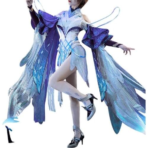 2020 King of Glory FMVP Skin DiaoChan Christmas Love Song cosplay costume Cat Dance women Halloween outfit high quality