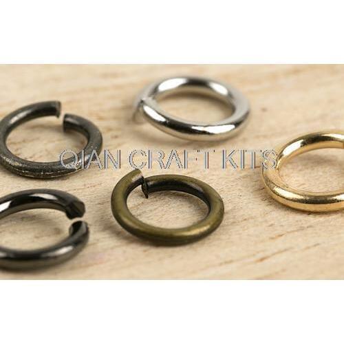 1000pcs Gold,shiny silver,rhodium,bronze o rings Jumpring,(3mm-7mm) mixed colors and sizes lead and nickle free